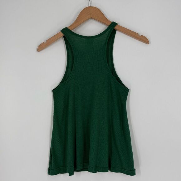 Free People Long Beach Ribbed Racerback Swing Tank in Green | Size XS - Picture 5 of 6